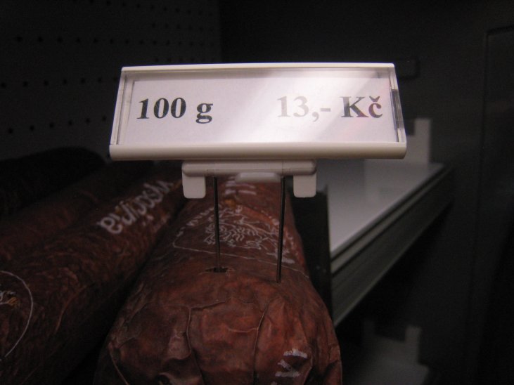 jednořádk. cenovková kazeta PromoSign 74x24 mm