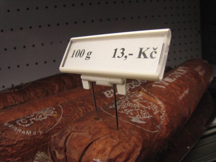 jednořádk. cenovková kazeta PromoSign 74x24 mm