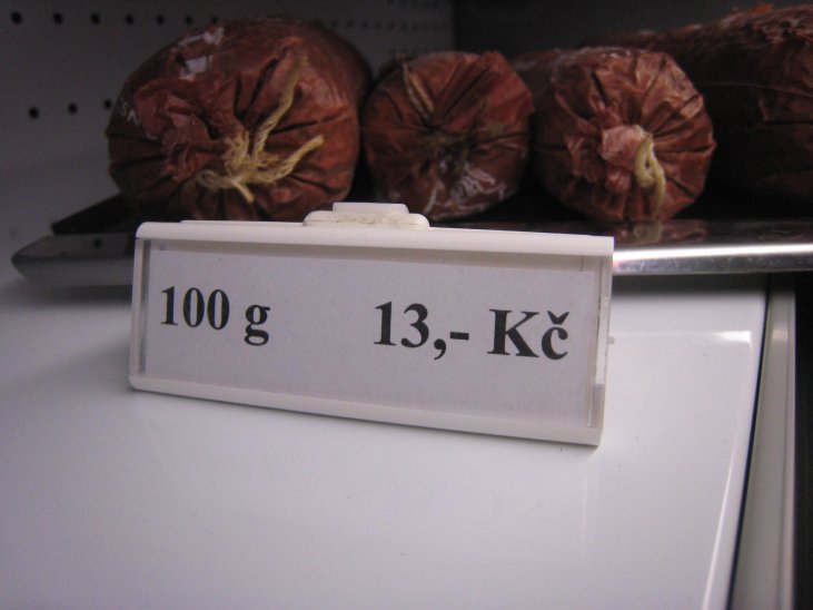 jednořádk. cenovková kazeta PromoSign 74x24 mm