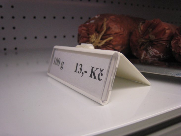 jednořádk. cenovková kazeta PromoSign 74x24 mm