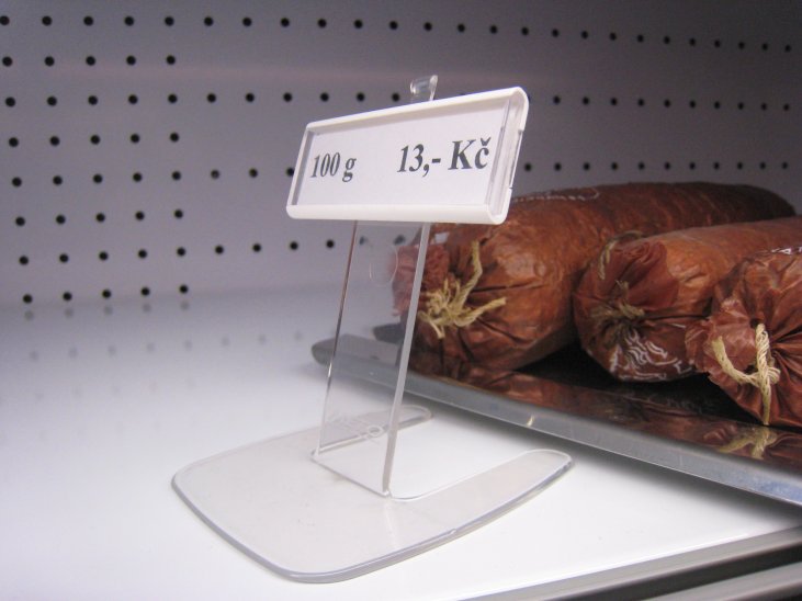 jednořádk. cenovková kazeta PromoSign 74x24 mm