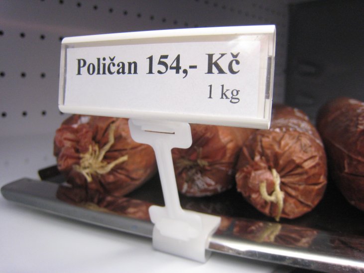 jednořádk. cenovková kazeta PromoSign 74x24 mm