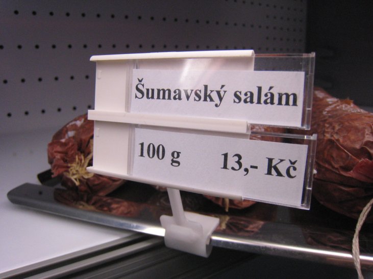 dvojřádk. cenovková kazeta PromoSign 74x54 mm